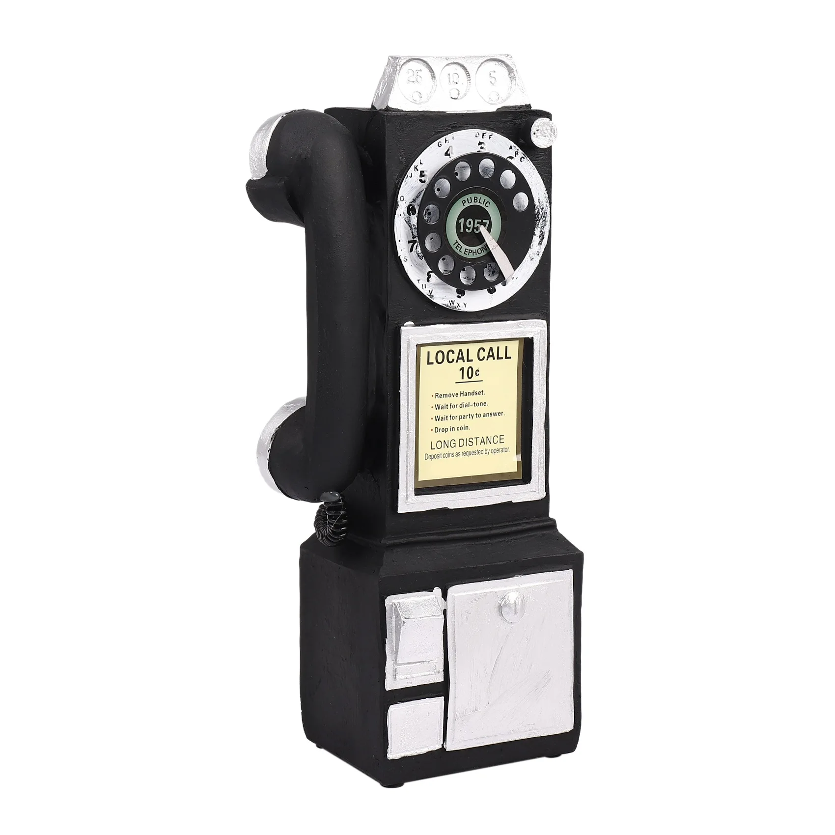 

Home Decor Vintage Telephone Model Wall Hanging Crafts Ornaments Retro Home Furniture Figurines Phone Miniature Decoration Gift