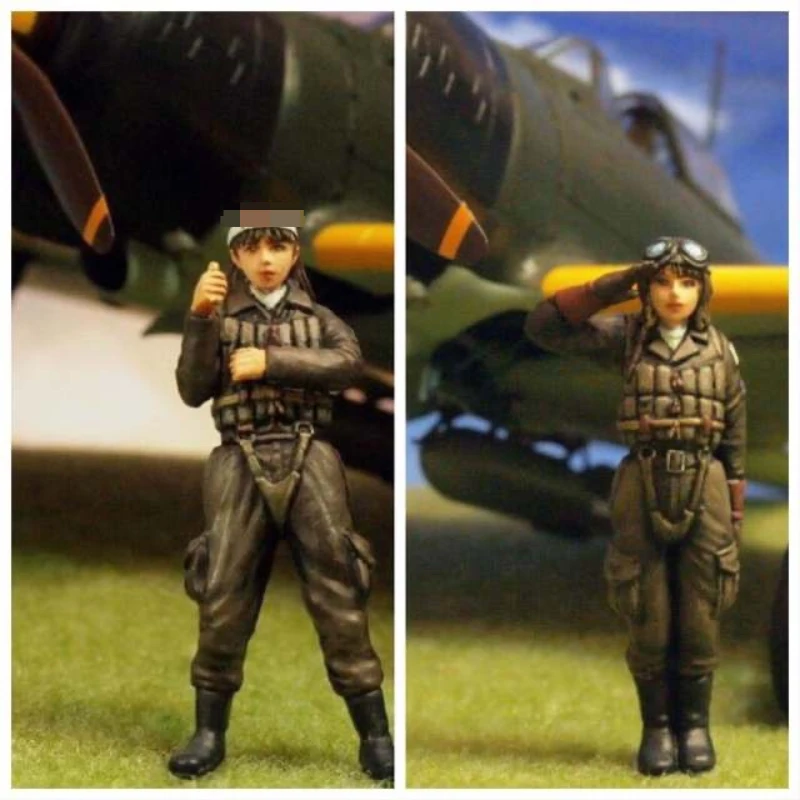 

Игрушки Kawaii женские, пилот, 1/35, комплект для самостоятельной сборки, без самолёта