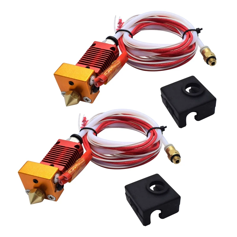 2X 3D Full J-Head CR10 Hotend Extruder Kit Hot End Kit For Ender-3 CR10 10S Bowden Extruder 24V 40W 3D Printer Parts 2X 3D Full J-Head CR10 Hotend Extruder Kit Hot End Kit For Ender-3 CR10 10S Bowden Extruder 24V 40W 3D Printer Parts