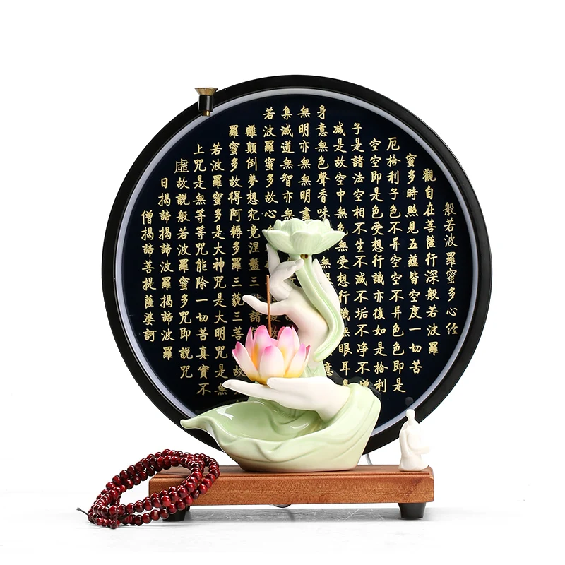 Комплект китайской курильницы с обратным потоком керамический держатель