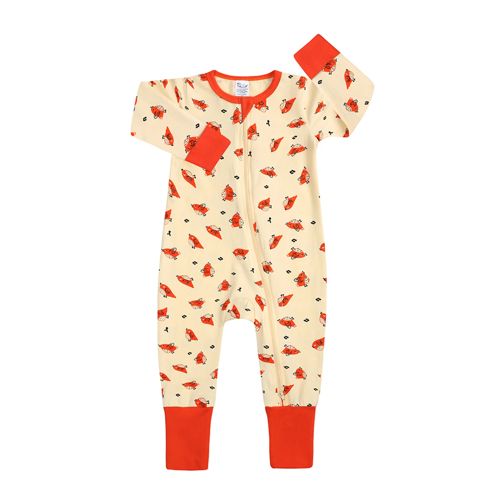 

Infant Romper Outfits One-Piece Girls Printed Sleep Boys Cotton Baby Zip Jumpsuit Pajamas 3 Month Boy Dinosaur Outfit 12 Months