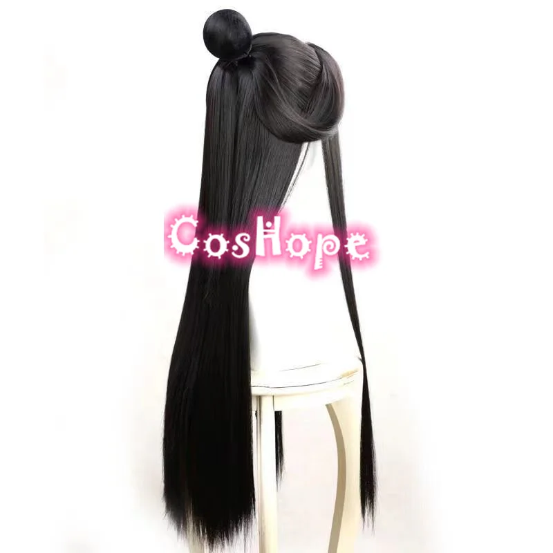 Термостойкий синтетический парик для косплея Си ляан фу черный с благословением