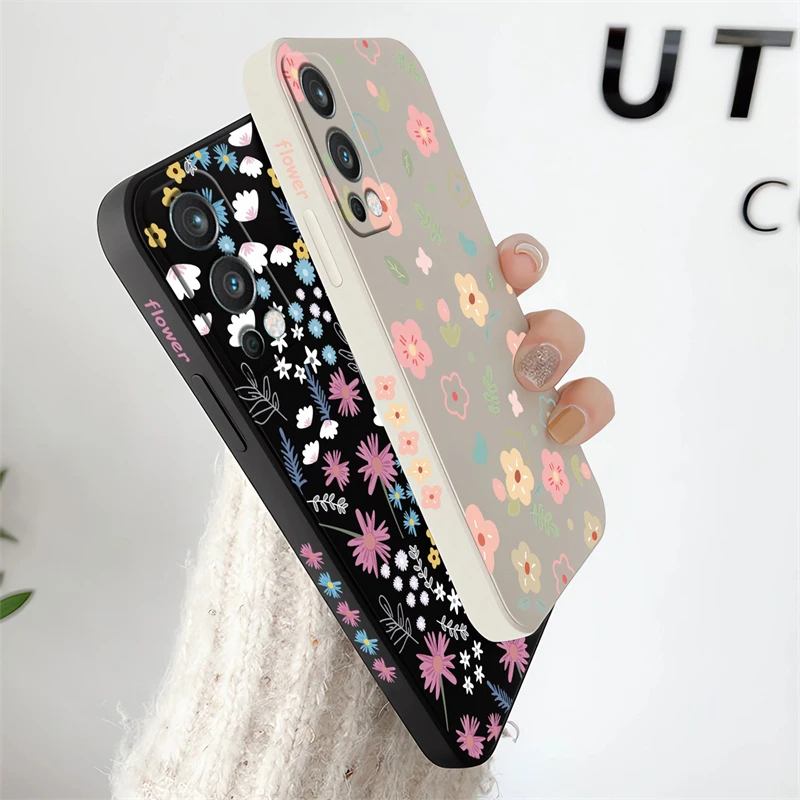 Чехол для телефона с разноцветным цветочным принтом OnePlus 8T 8 9 Pro Nord 2 3 CE2 Lite N20 ACE 2V