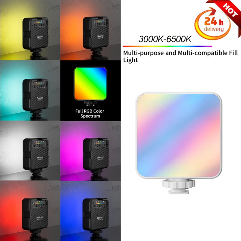 Desiontal iReal X1 RGB Mini Fill Light Перезаряжаемый светодиодный светильник для видеосъемки