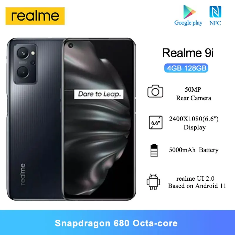 

[World Premiere]Global Version realme 9i Smartphone Snapdragon 680 6.6inch 90Hz Display 50MP Camera 5000mAh Battery 33W Charger