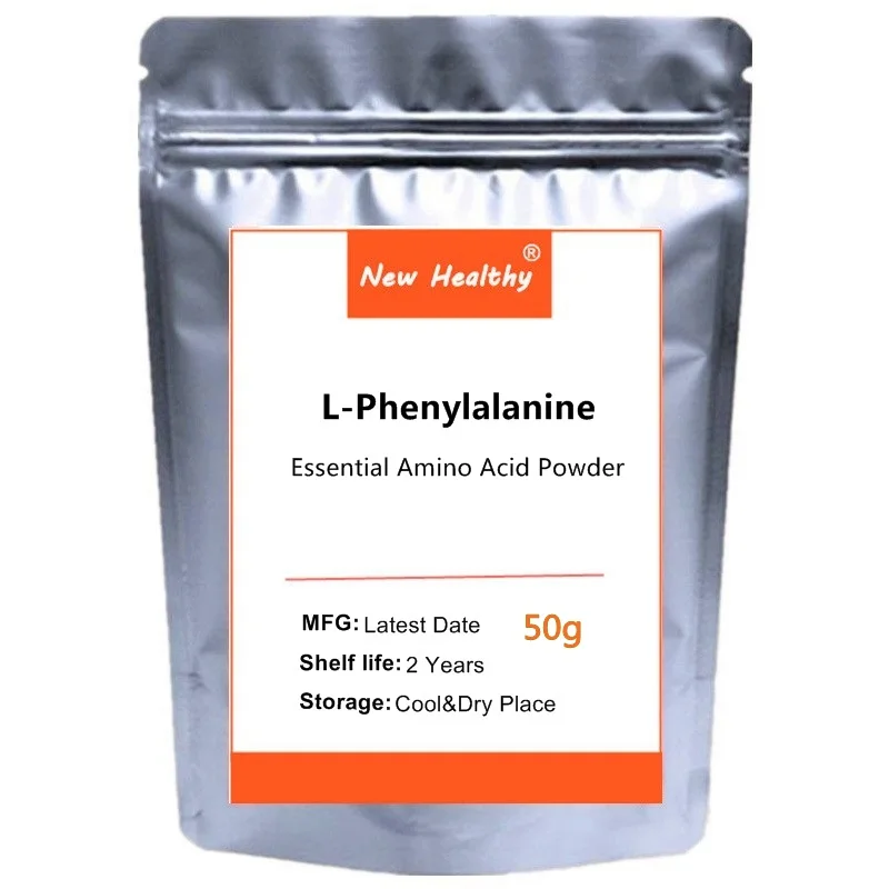 

50-1000 г, L-фенилаланиновый порошок, основные аминокислоты, аминокислотные пищевые добавки, отбеливание кожи, увлажнение лица