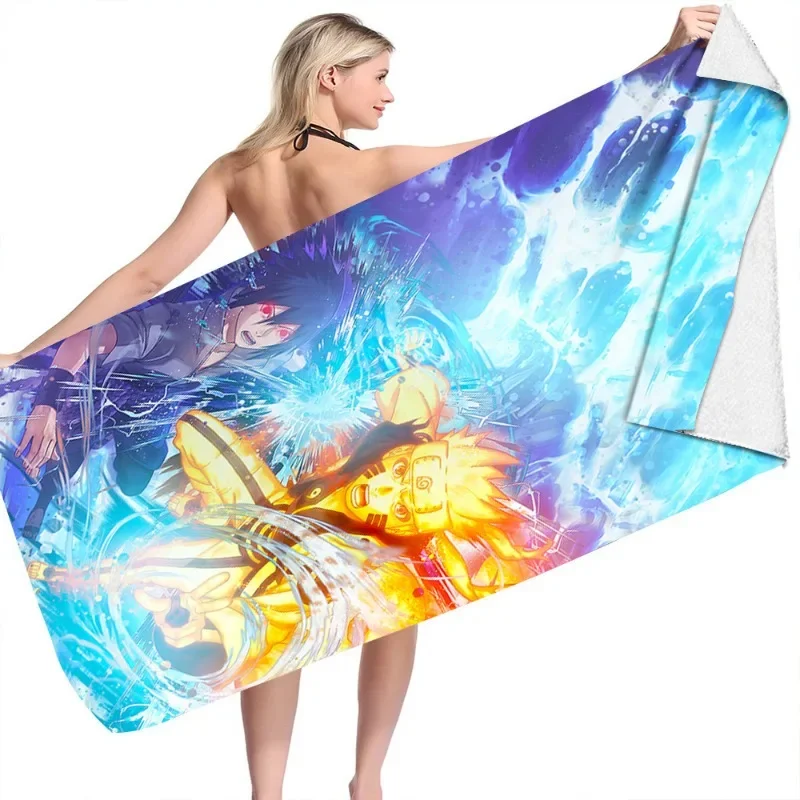 70X150 см популярное аниме-полотенце Наруто для девочек летние полотенца ванной
