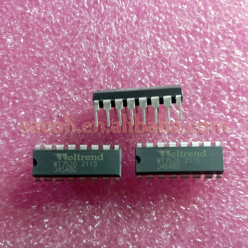 

10PCS/lot New OriginaI WT7520 or WT7524 or WT7525 WT7525Y or WT7527 WT7527S DIP-16 Motor Driver