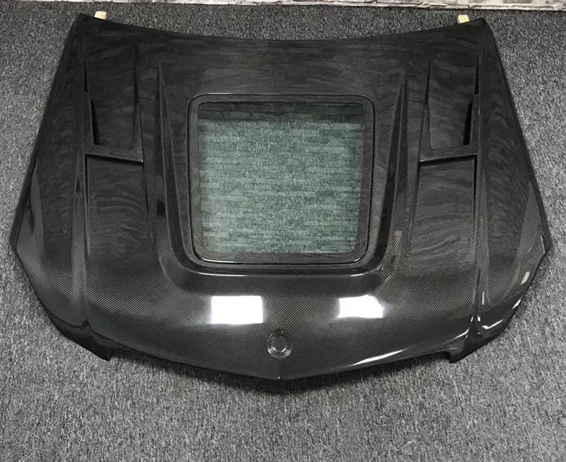 Капот двигателя из углеродного волокна прозрачный для Mercedes Benz W204 C63 в стиле AMG