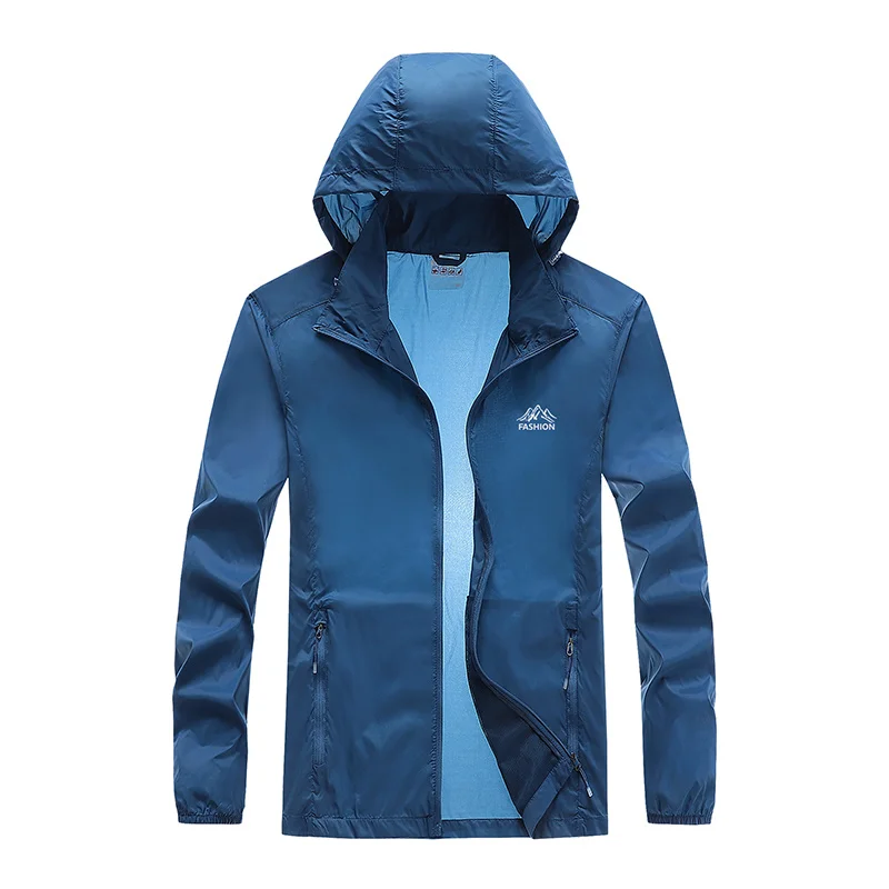 

Outdoor High-grade Hooded Sunscreen For Men Summer Thin Breathable Skin Clothing Women's Waterproof Trench Coat