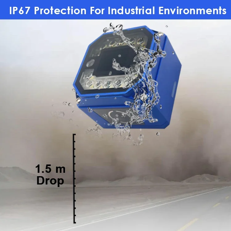 Индивидуальный 2D-сканер штрих-кода RS232 на большие расстояния Modbus Промышленный