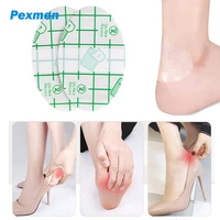 pexmen 10pcsbag transparent waterproof ultra thin self adhesive heel anti wear sticker foot care blister protection pads