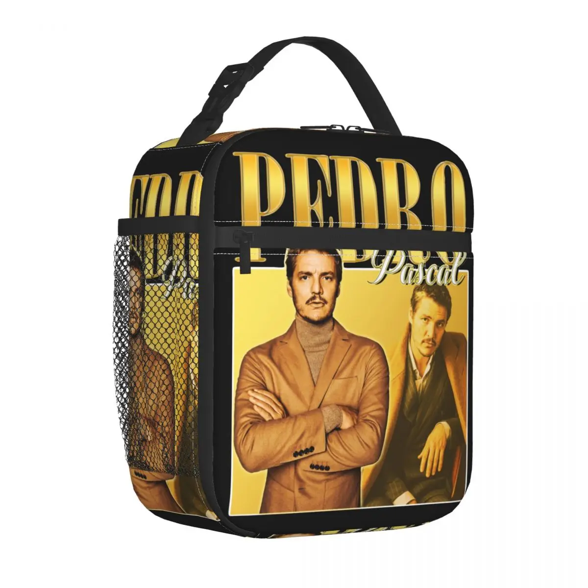 

Pedro Pascal Golden Daddy Vintage 90's Insulated Lunch Bag Thermal Bag Meal Container Tote Lunch Box Men Women Office Picnic