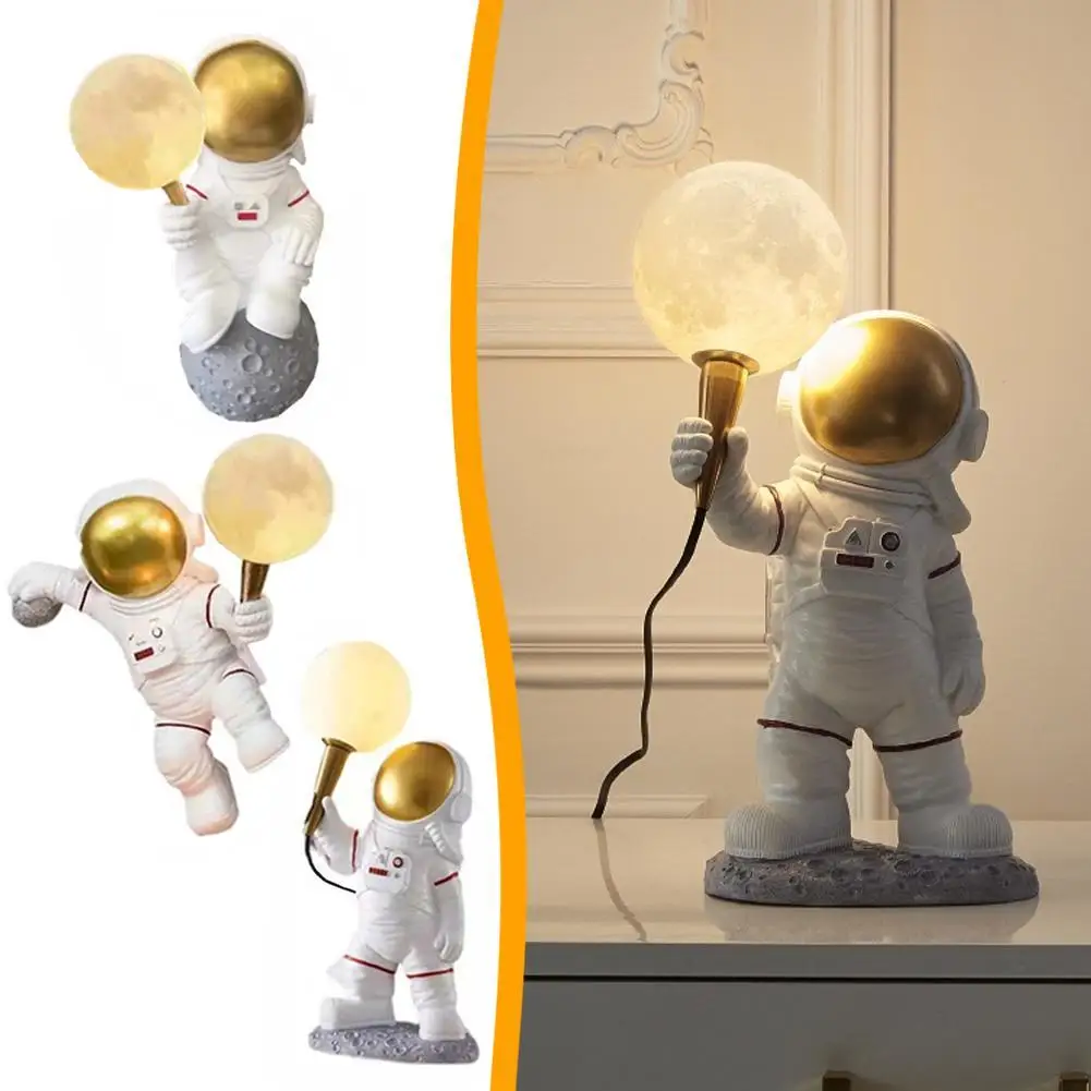 

LED Personality Astronaut Moon Children's Room Wall Lamp Kitchen Dining Room Bedroom Study Balcony Aisle Lamp Decoration