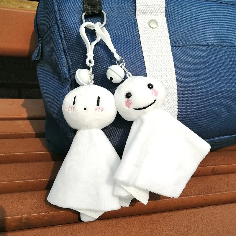 

Plush Stuffed Japanese Dolls Keychain Creative Cartoon Kawaii Couple Chubby Comfort Pendant Toy Cute Costume Key Accessories