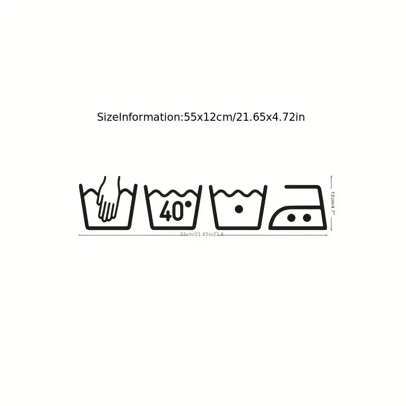 Декор прачечной: наклейка на стену стирка сегодня или Голый