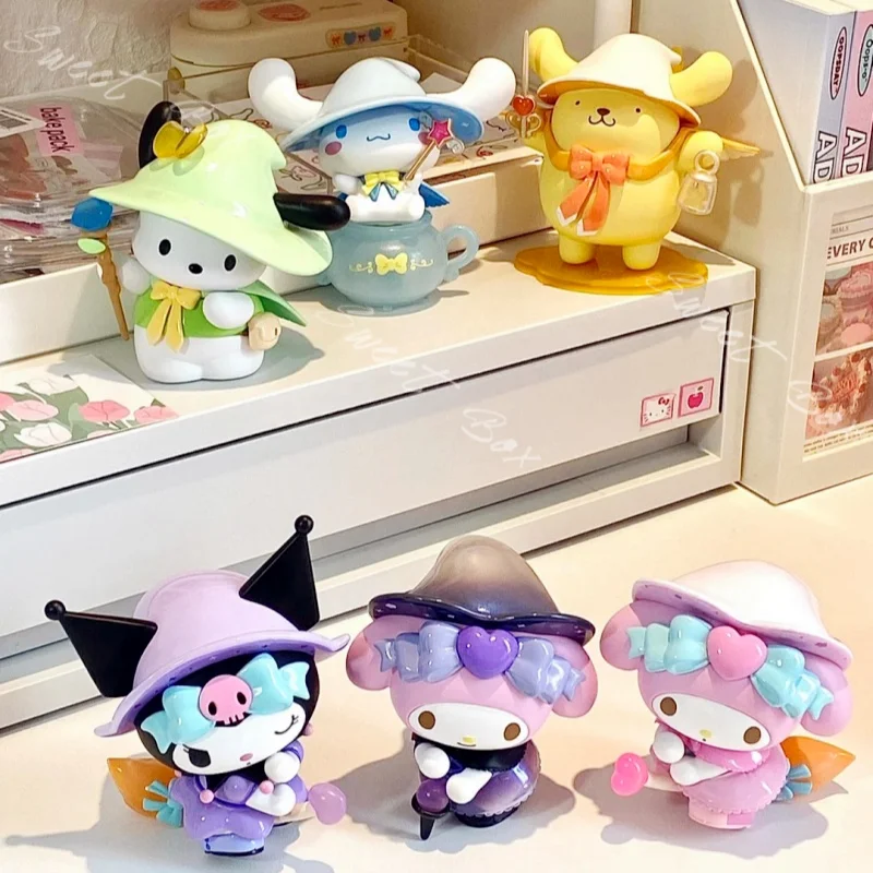 Miniso натуральная слепая коробка Sanrio Magic Story Series Kuromi Pacha Dog и Laurel Kawaii милые подарки на