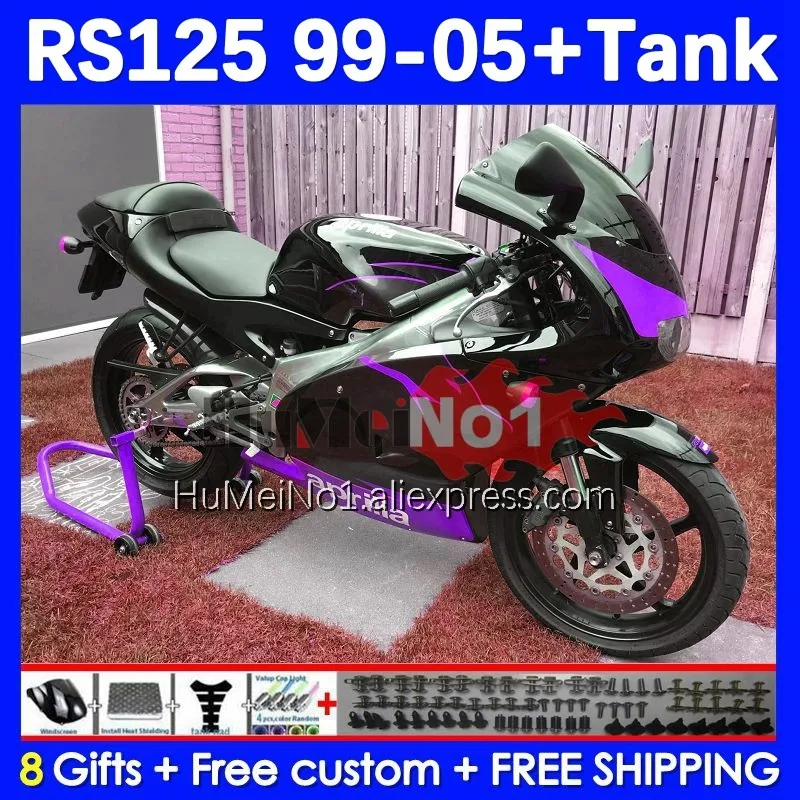 

RS125R For Aprilia RS 125 R RR RS4 RS-125 31No.126 RS125 99 00 01 02 03 04 05 1999 2000 2001 2002 2003 2005 Fairing purple stock