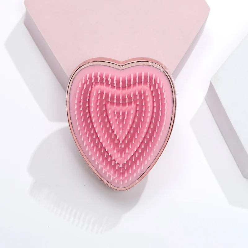 

1pc Hair Comb Massager Comb Scalp Massager Bead Washing Brush Creative Heart-shaped Anti-Static Styling Tool Hair Accessories