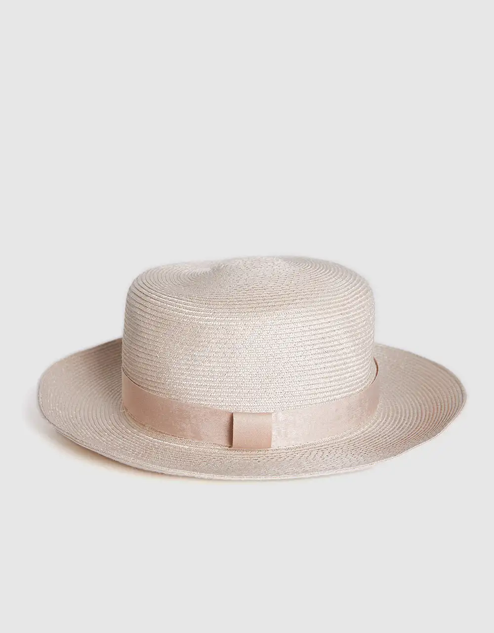 

Bow Rhinestone Detail Straw Hat