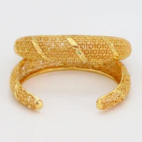 slash gold bracelet new fashion ladies luxury gold bracelet africa ethiopian women dubai bracelet party wedding gift