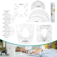 multifunctional special shaped sewing patch ruler acrylic sewing ruler transparent quilting template diy sewing ruler tools