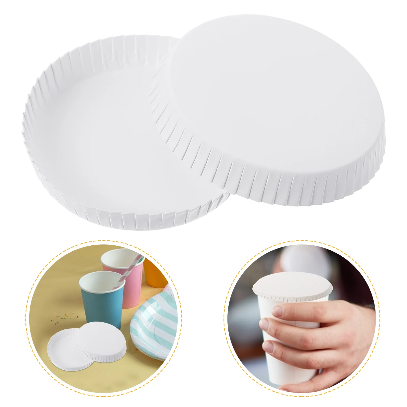 

Cup Lids Paper Lid Coffee Hot Disposable Covers Cups Drinking Dome Mug Cover Tea Cap Caps Anti Drink Replacement Espresso Ice