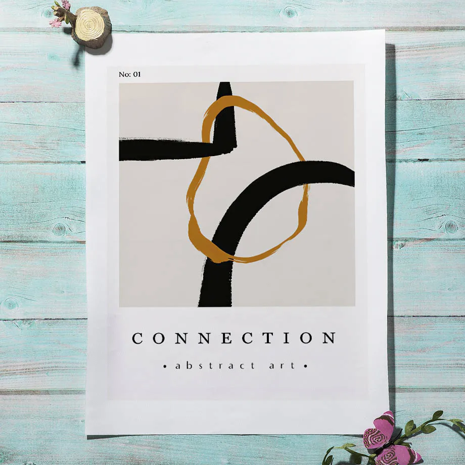 Печать на холсте 7-Space Акварельные постеры для влюбленных