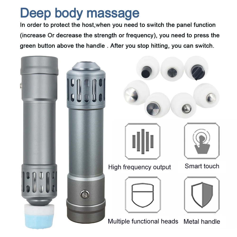 Машинка для ударно-волновой терапии инструмент 2 в 1 хиропрактика