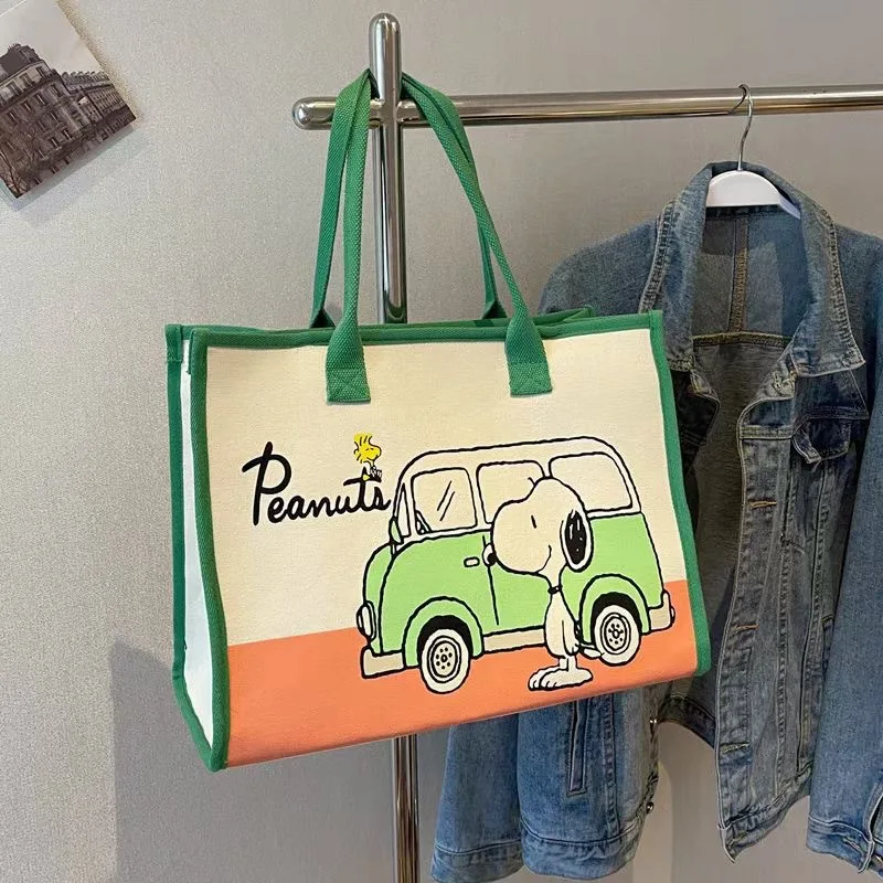 Холщовая Сумка для женщин Большая вместительная сумка 2024 новая мультяшная с