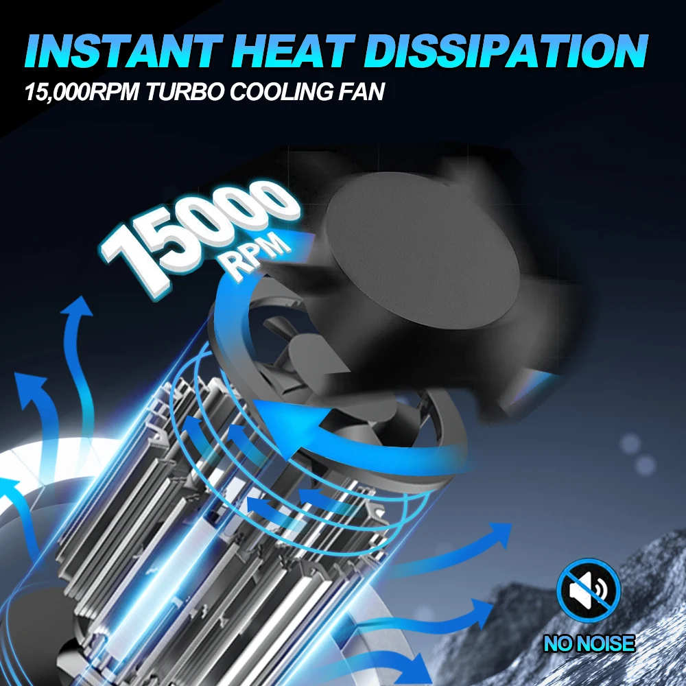 Светодиодные автомобильные фары 6000K 2 шт. 300 Вт CSP 3570 Светодиодный чип 9005 9006 9012 HIR2 H1