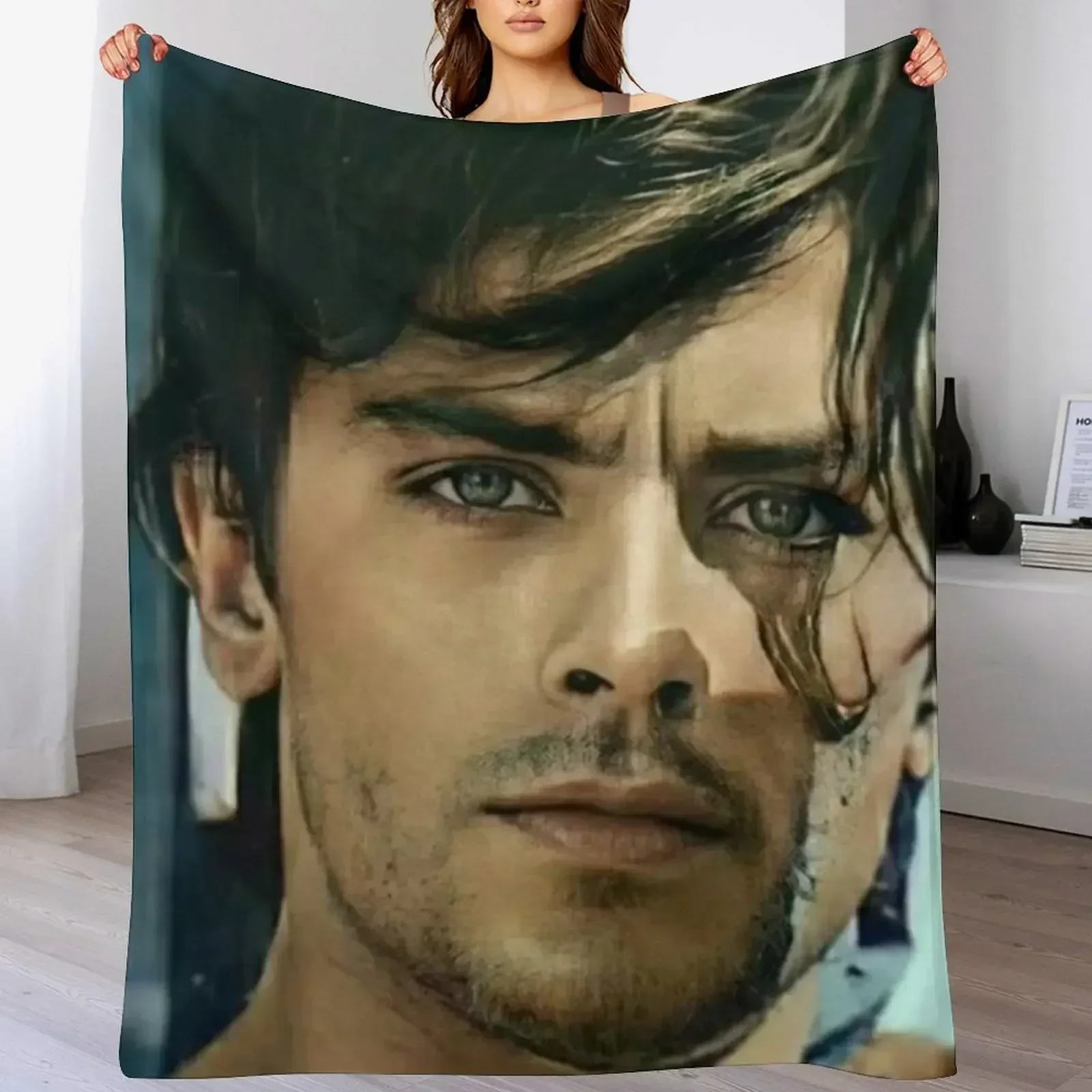 Одеяло alain delon пушистое мягкое большое в клетку плед одеяла