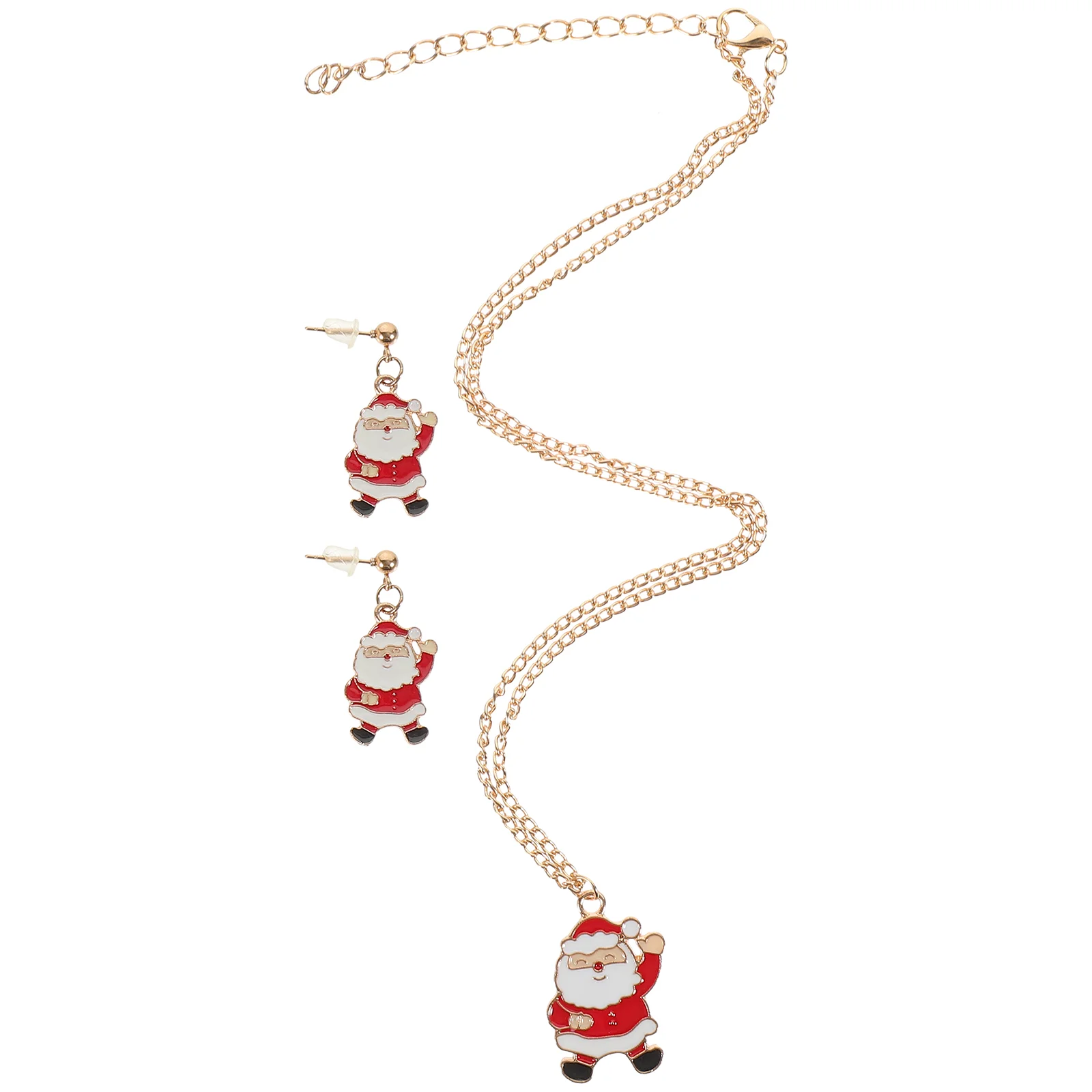 

Christmas Ornaments Mrs Necklace Women For Earrings Accessories Gift Alloy Holiday