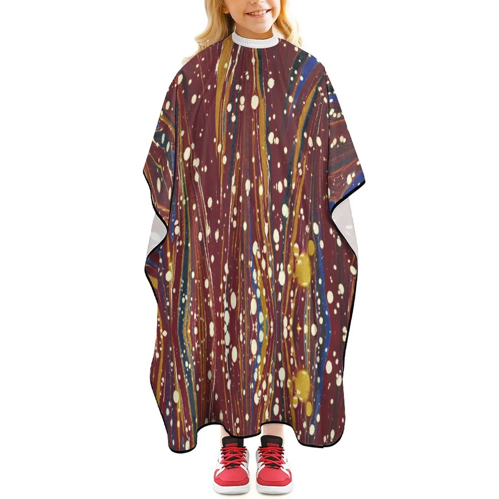 

Haircut Salon Hairdressing Cape for Kids Child Polyester Smock Cover Waterproof Shampoo Cutting Household Capes Artistic Works