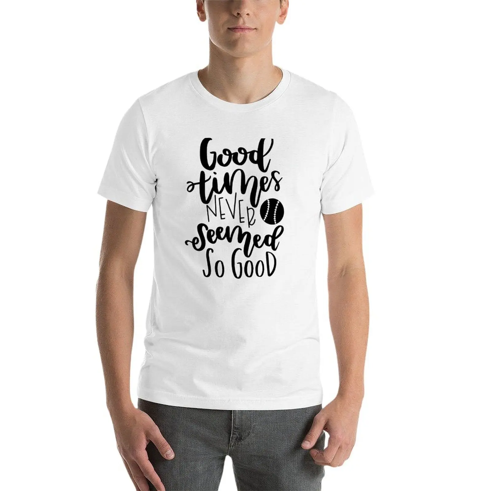 Фото t for t однотонная рубашка с рисунком Times So man Never Good man Футболка Seemed Good №3