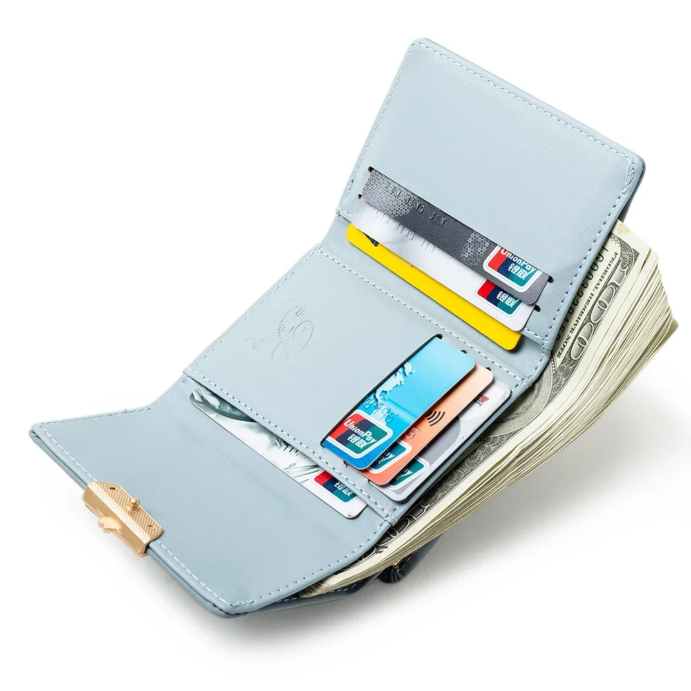 Женский кошелек-клатч милые кошельки кошелек с зажимом для монет