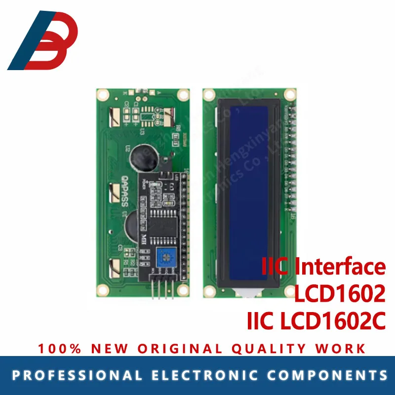1 шт. LCD1602 1602 ЖК-модуль синий/желто-зеленый экран 16x2 символьный ЖК-дисплей PCF8574T PCF8574