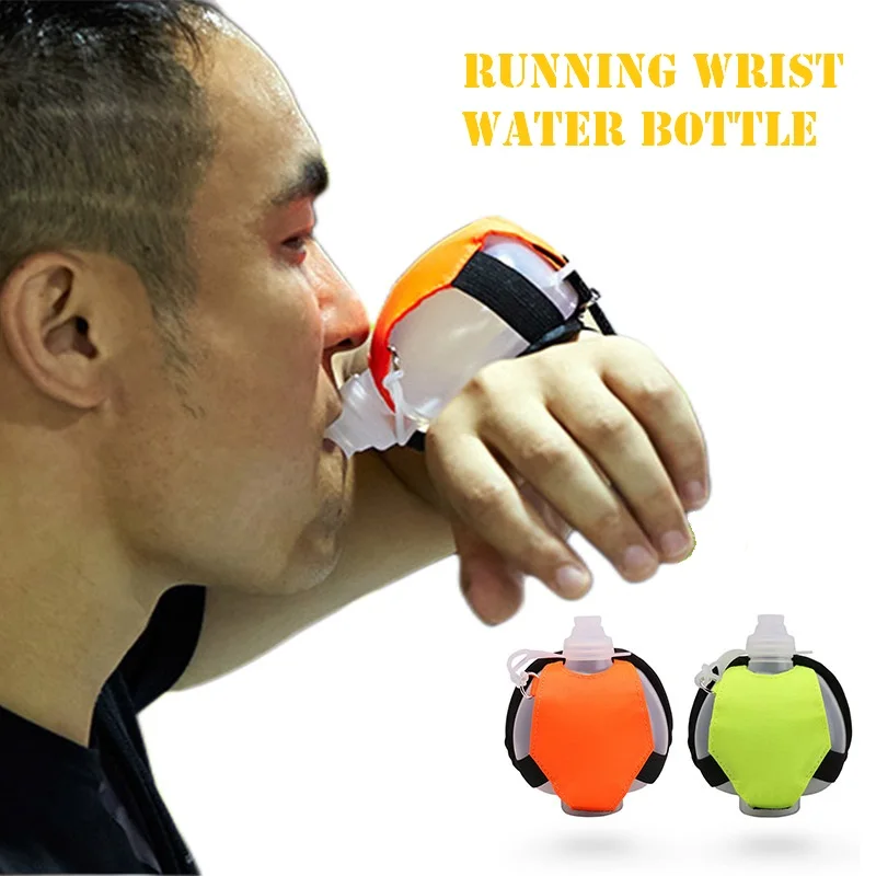 

Running Wrist Water Bottle Kettle Holder Wrist Storage Bag Hydration Pack Soft Flask For Marathon Riding Fitness Climbing