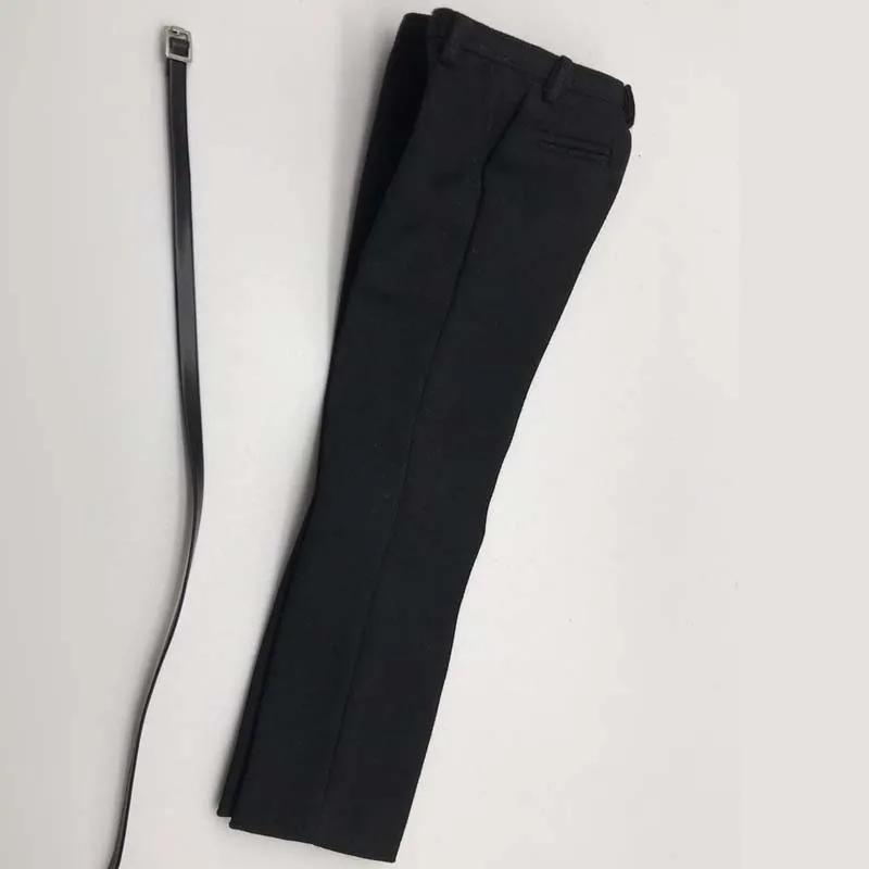 

1/6 Scale Black Trousers Pants Model for 12in Male Soldier Action Figure Accessories Toy