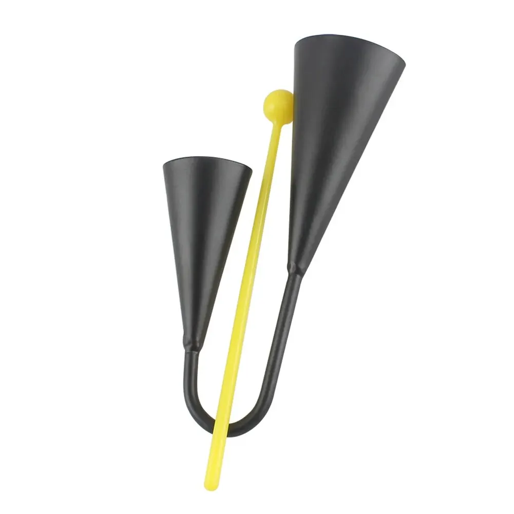 

Cowbells Agogo Bell Two Tone Traditional Handheld Percussion Instrument With Stick For Family Gathering Birthday Christmas Party