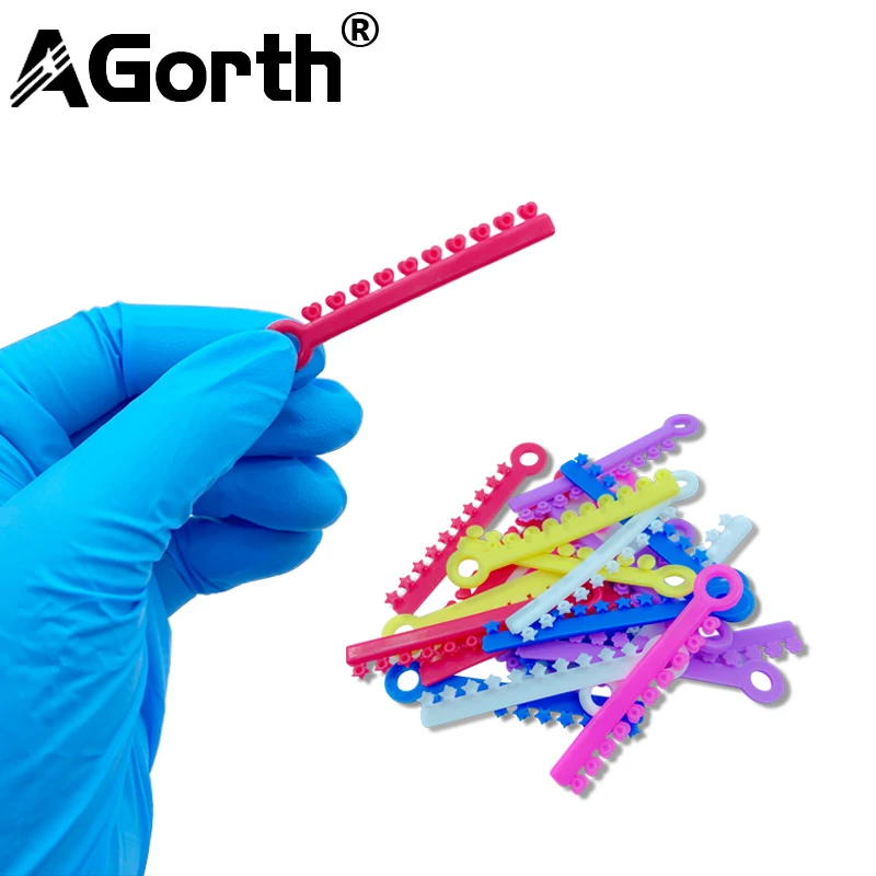 200 шт. стоматологические ортодонтические эластичные лигатуры галстуки для