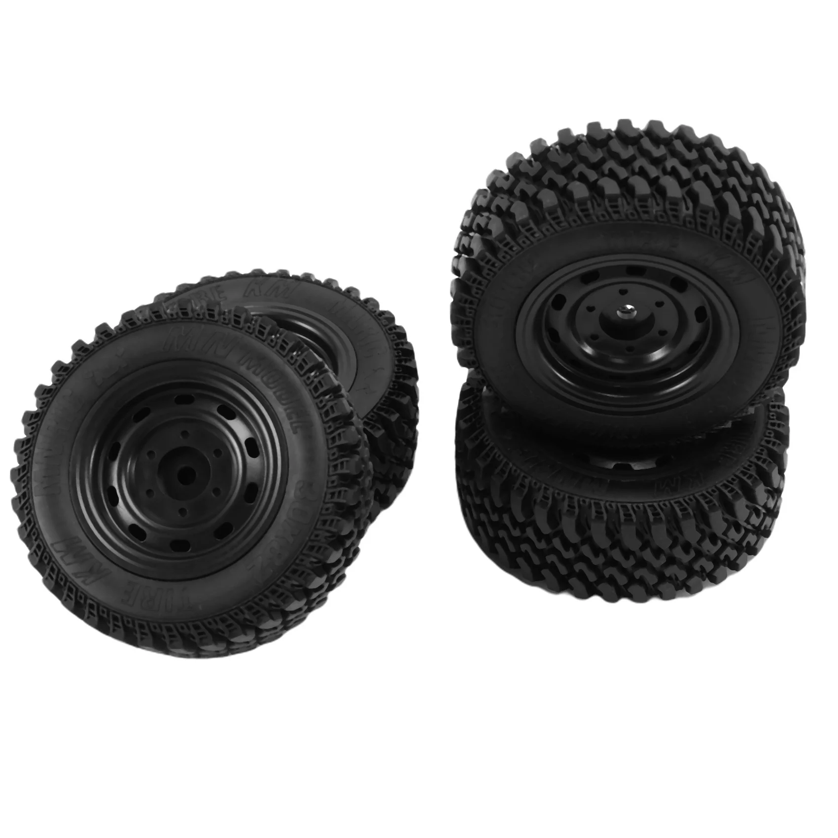 

4Pcs Rubber Wheel Tire Tyre Set for MN86 1/12 RC Car DIY Upgrade Spare Parts Accessories
