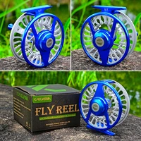 wh fly fishing 31 bb wheel blue silver color fly fishing reel cnc machine right left handle aluminum fly reel