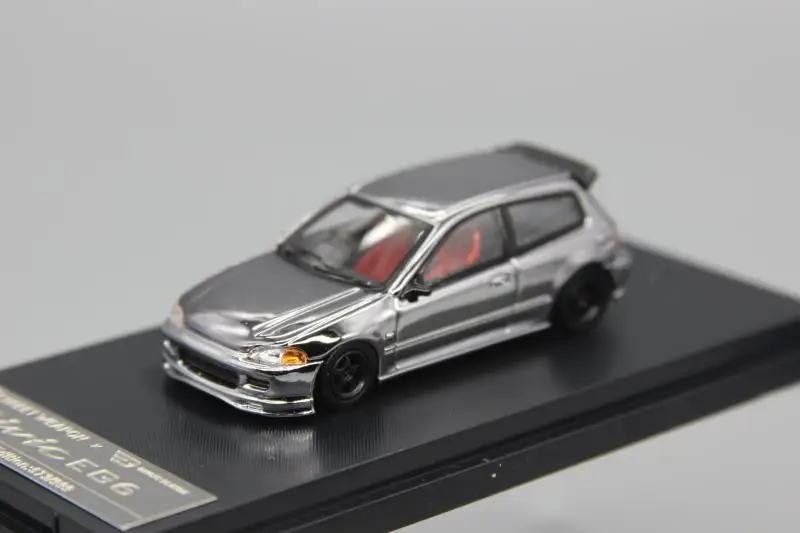 

Street Weapon Electroplating Silver SW 1:64 Sports Car Alloy Car Model Civic for Honda EG6