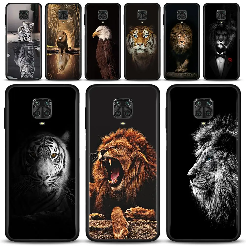 

Case For Xiaomi Redmi Note 11S 11T 11 10 8 Pro 8 8T 9 9T 9S 10 for Redmi K50 K40S K40 10 9A 9C 9 Animal Wolf Cat Bird Lion Tiger