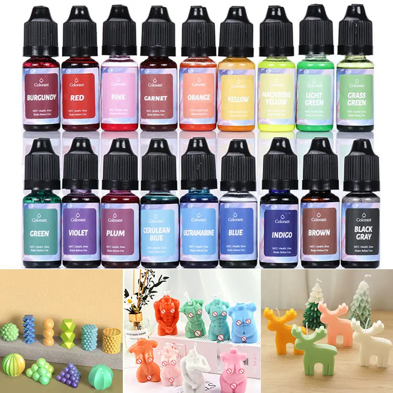 24 colors UV epoxy resin pigment for mould diffusion Liquid dye Oil candle colorant Concentrated pigment Jewelry production