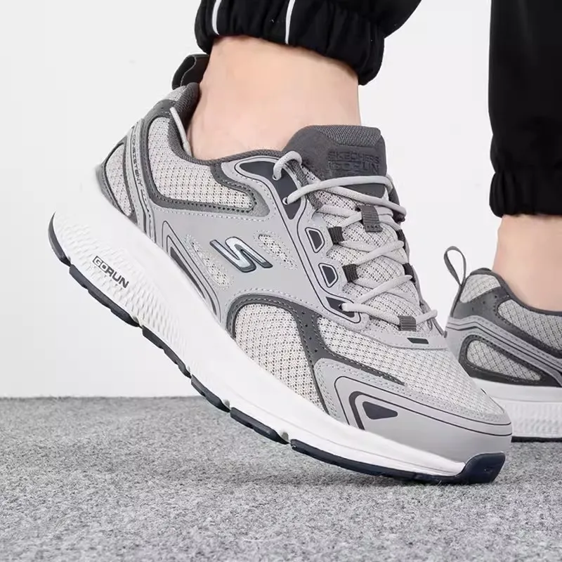 Мужские кроссовки Skecher летние повседневные с дышащей сеткой легкие