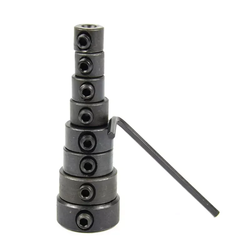 

Hot Sale 3-16mm Woodworking Drill Locator Bit Depth Stop Collars Ring Positioner Drill Locator Wood Drill Bit With Wrench