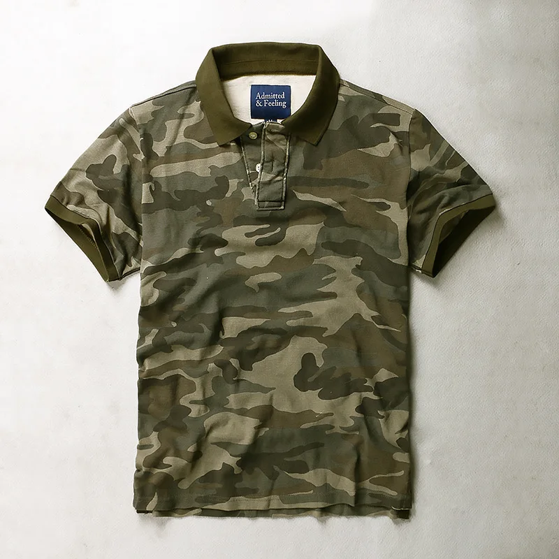 2022 Men's Short Sleeve Loose T-Shirt Camouflage 3D Printing Polo Shirt Summer Casual Street-wear Fashion T-Shirt