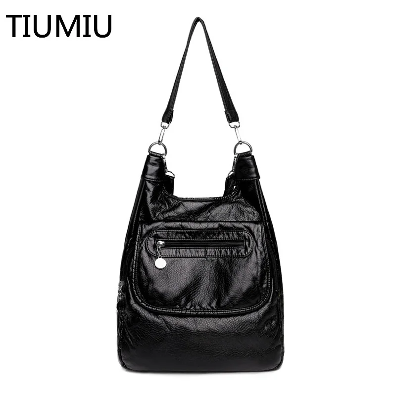 

New style PU Ladies Backpack Leisure School Bags Small Travel Backpack Solid Color Single Shoulder Bag Lady Bags Retro Handbag
